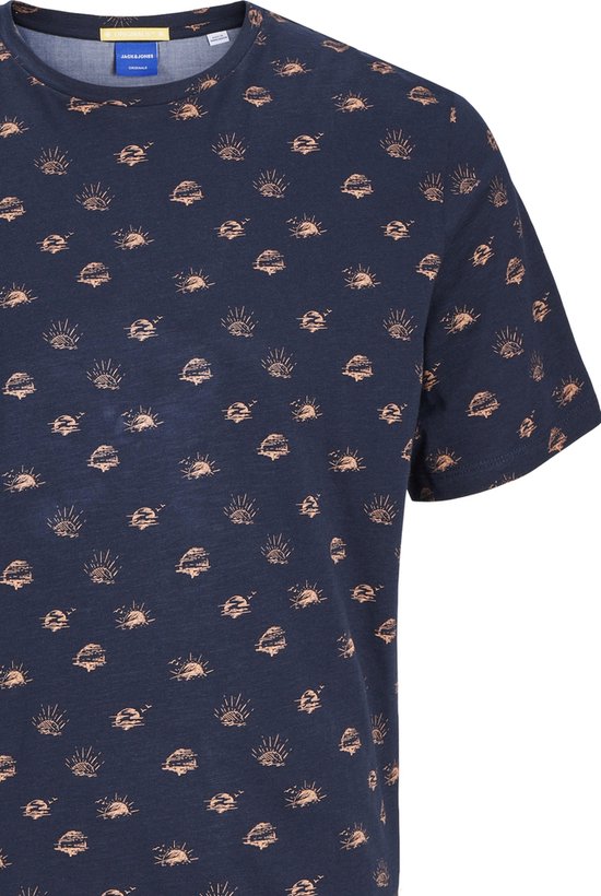 Jack+Jones / Herren-Shirt / JORSEERSUCKER AOP SHIRT SS