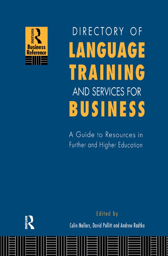Directory of Language Training and Services for Business - cover