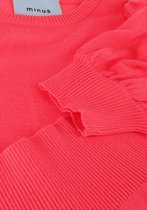 Minus Liva Knit Tee Tops & T-shirts Dames - Shirt - Roze - Maat XXL