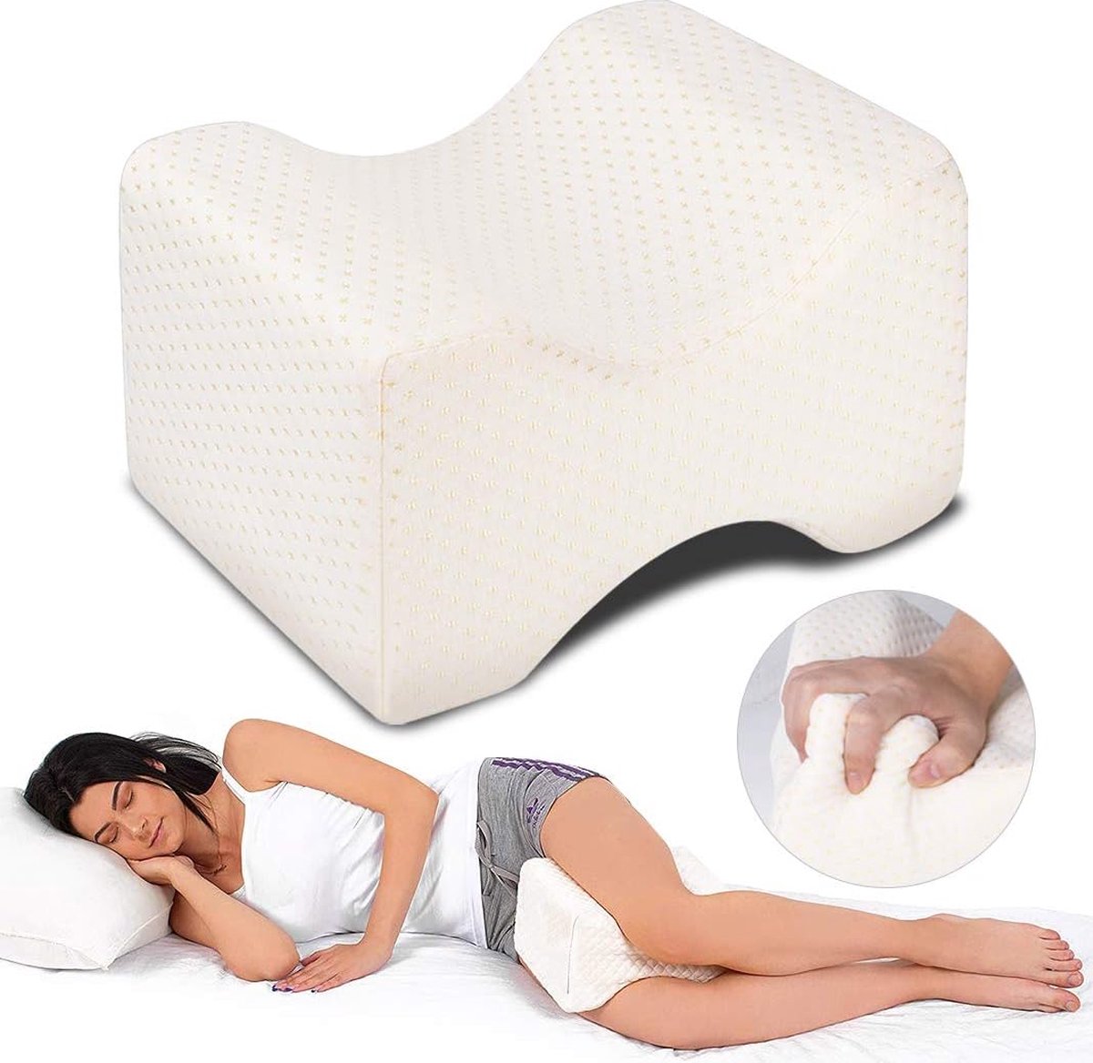 Goedkoopste Kniekussen Voor In Bed - Houding Correctie - Kussen Benen - Kniekussen - Beenkussen - Knie Kussen - Kniekussens