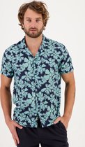 Gabbiano Chemise Chemise Col Ouvert 334546 301 Marine Taille Homme - 3XL