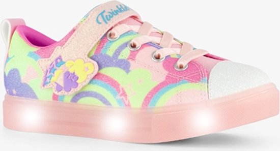 Skechers Twinkle Toes meisjes sneakers unicorns - Roze - Uitneembare zool
