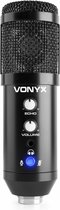 USB microfoon - Vonyx CMS320B - USB studio microfoon met microfoon arm