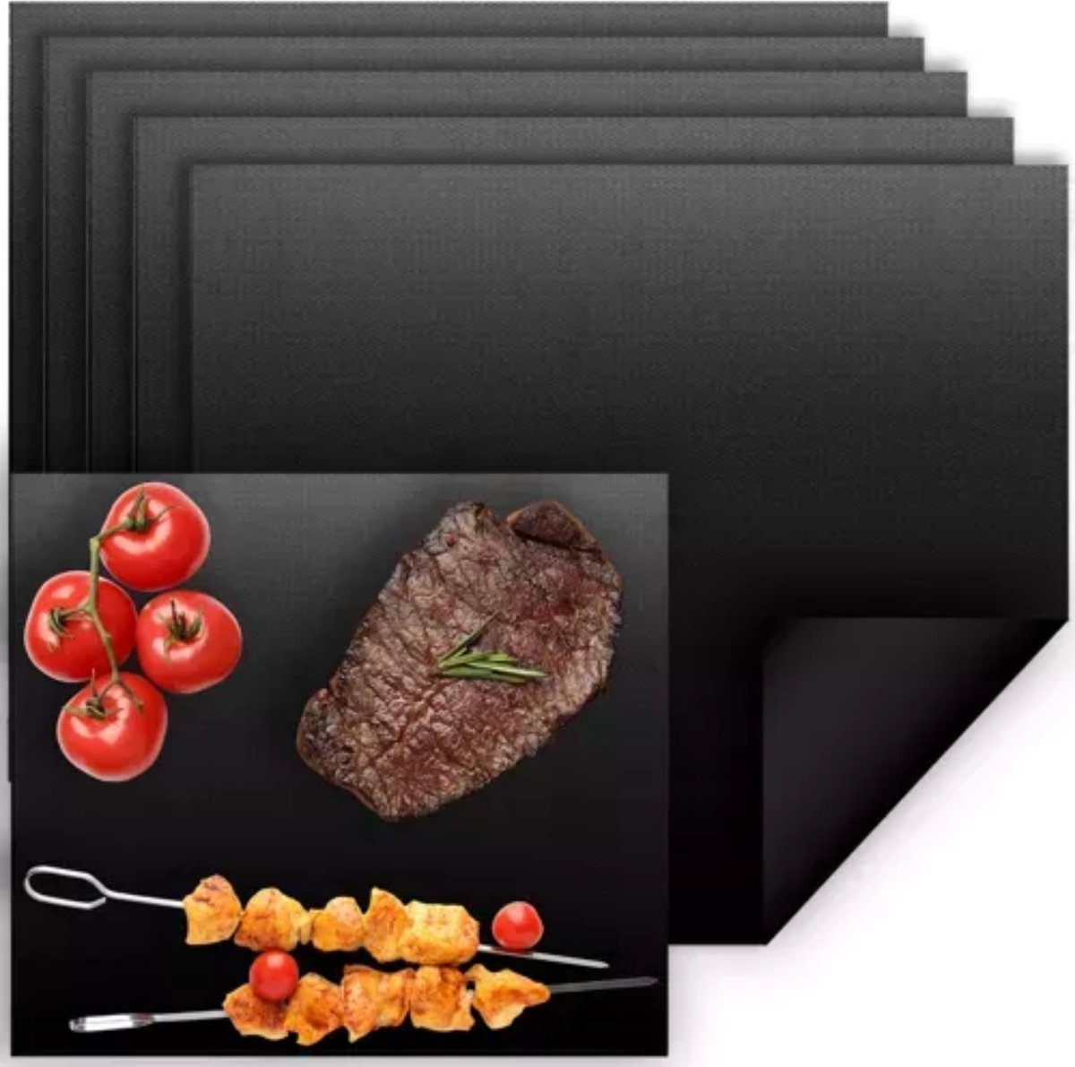 Ruhhy Grillmat Set van 5 - Perfect voor Barbecue en Bakken