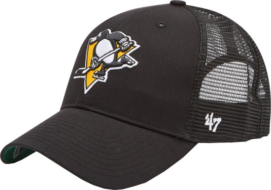 47 Brand NHL Pittsburgh Penguins Branson Cap H-BRANS15CTP-BKB, Mannen, Zwart, Pet, maat: One size