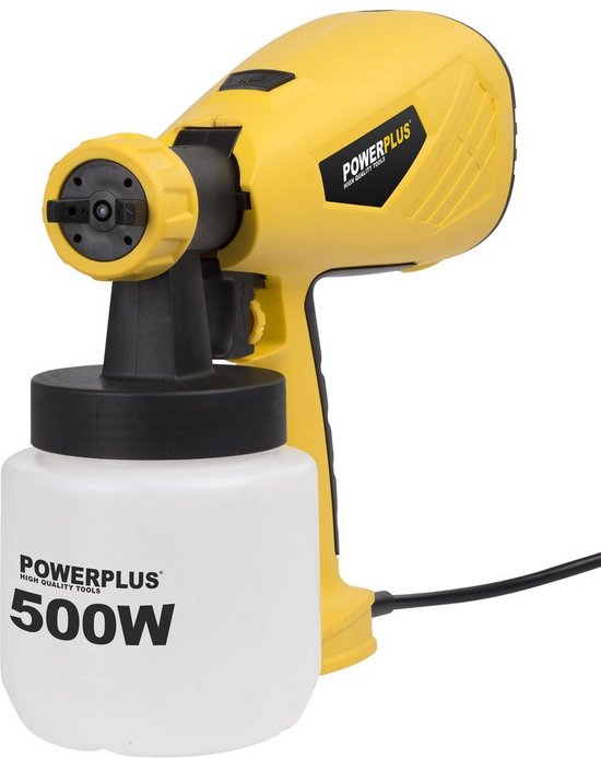 Powerplus Elektrisch Verfpistool POWX354 - Verfspuitpistool van 500 W van 800 ml - voor Primer, Verf, Vernis, Olie en Beits