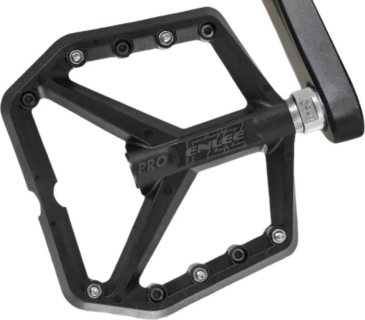 Hbs Pd-500 Nylon Mtb Pedalen - Verbreed Antislip Design - Du Plus 1 Lager - Groen