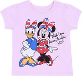 Roze Minnie en Daisy Mouse T-shirt met korte mouwen