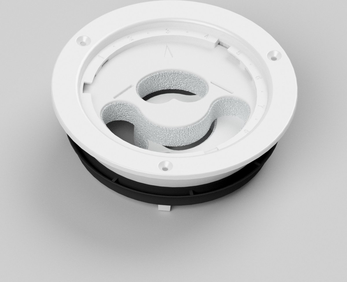 Vasco Ventilatie inregelventiel smiley 2.0, wit