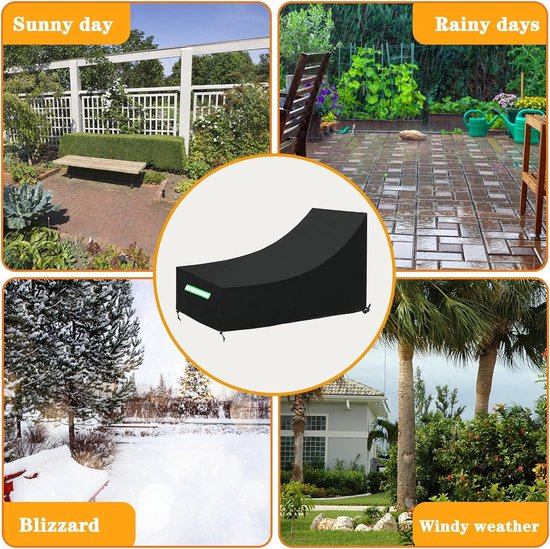 Afdekking voor tuinligstoel, waterdicht, beschermhoes voor ligstoel of