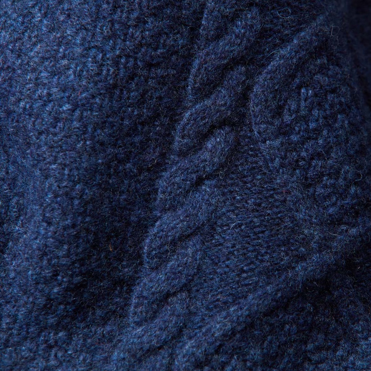 Osborne Knitwear Kabeltrui met knopen en ronde hals - Trui met dikke kabels - Lamswol - Rhapsody - 2XL
