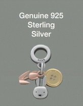Tracelet | Zilveren Clips | Clip stopper bal nijntje | 925 Sterling Zilver | Officieel nijntje product | Met 925 Zilver Certificaat | In Leuke cadeauverpakking