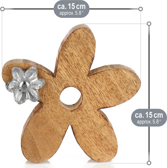 Decoratieve DisplayHome - Belettering Van Metaal Op Een Mangohouten Voet Decoratieve Belettering Om Neer Te Zetten