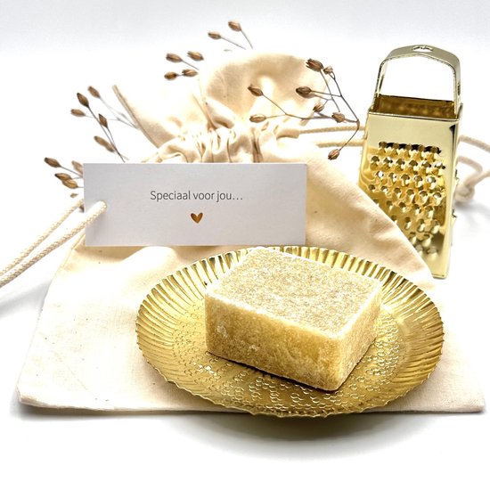 Geursetje Jasmijn - Speciaal voor jou… - amberblokje - gouden schaaltje - geurblokje - giftset - cadeau voor vrouw - verjaardag - gefeliciteerd - brievenbus kado - mooi cadeautje