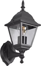 LED Tuinverlichting - Buitenlamp - Trion Zena - E27 Fitting - Spatwaterdicht IP44 - Mat Zwart - Alumunium