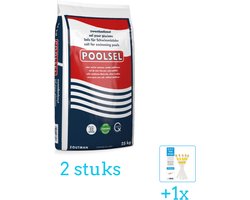 Poolsel - Zwembadreinigingsmiddel - Zwembadzout - 25 kg - Volumebundel - Zwembadzout - 2-delig