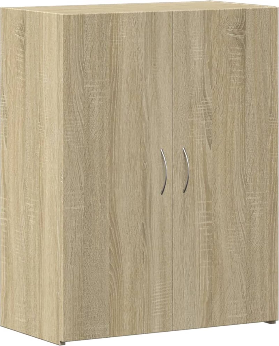 vidaXL Archiefkast - 60x32x77,5 - cm - bewerkt - hout - sonoma - eikenkleurig sonoma eiken