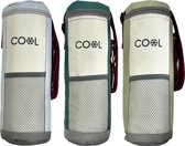 Koeltas voor flessen tot 1,5 liter, flessenkoeltas, afmeting 12 x 32 cm, koelbox, koeltas, met verstelbare schouderband, set van 3 ideaal voor onderweg