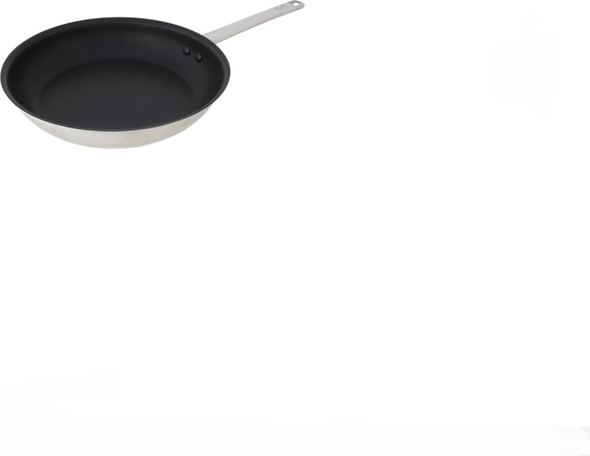 Braadpan rvs zwart D24cm