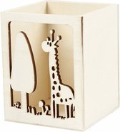 Pennenbakje, giraf, H: 10 cm, L: 8 cm, 1 stuk