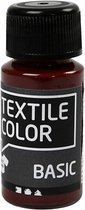 Textielverf - Kledingverf - Bruin - Basic - Textile Color - Creotime - 50 ml