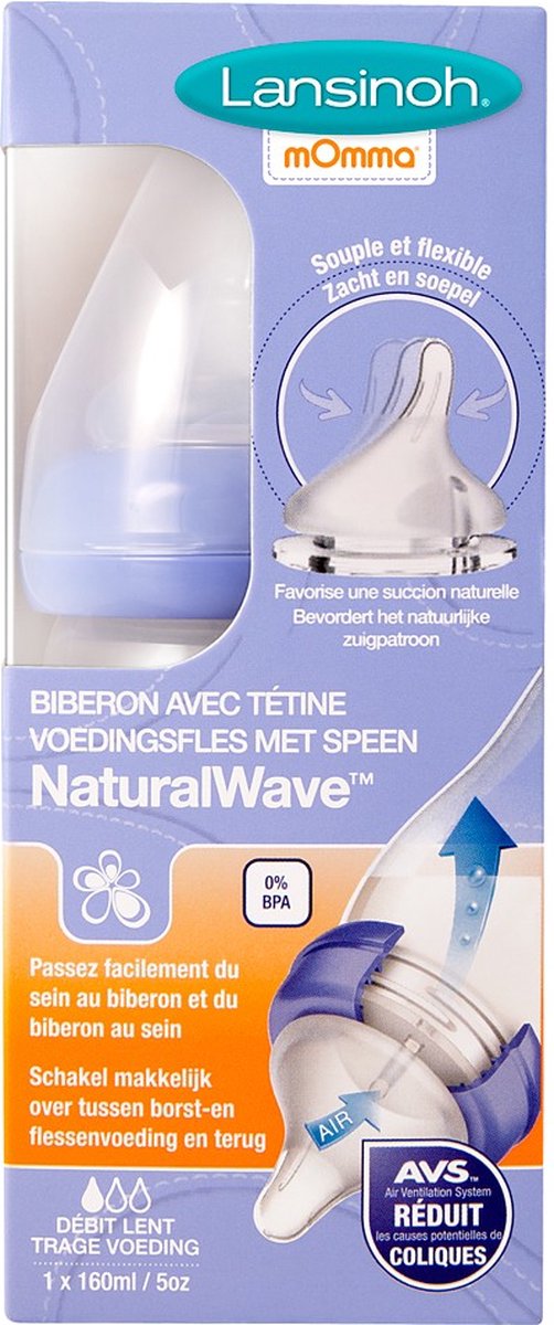 Lansinoh 160 ml Natural Wave Fles 75860 van Lansinoh — afbeelding 2