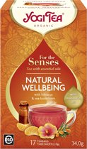 Yogi Tea For the Senses Natural Wellbeing Bio aux huiles essentielles - Pack économique : 6 packs de 17 sachets