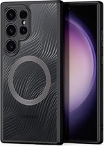 Dux Ducis Aimo Geschikt voor Samsung Galaxy S24 Ultra hoesje - magnetisch Backcover case - Zwart