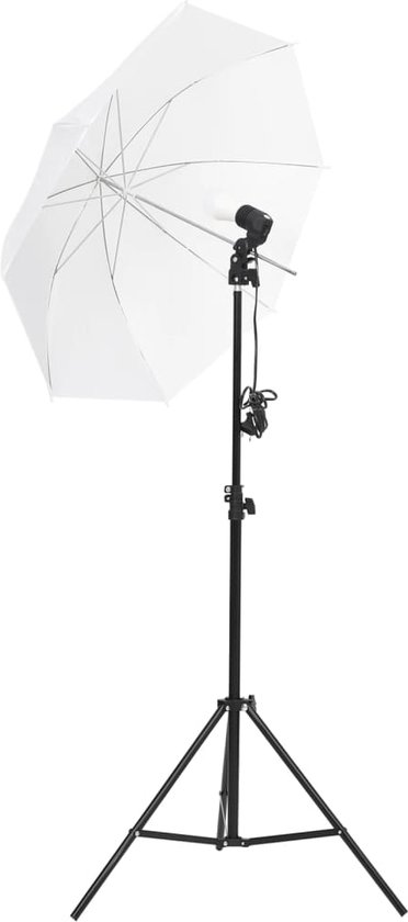 vidaXL - Studioverlichtingsset - met - achtergronden - en - paraplu's