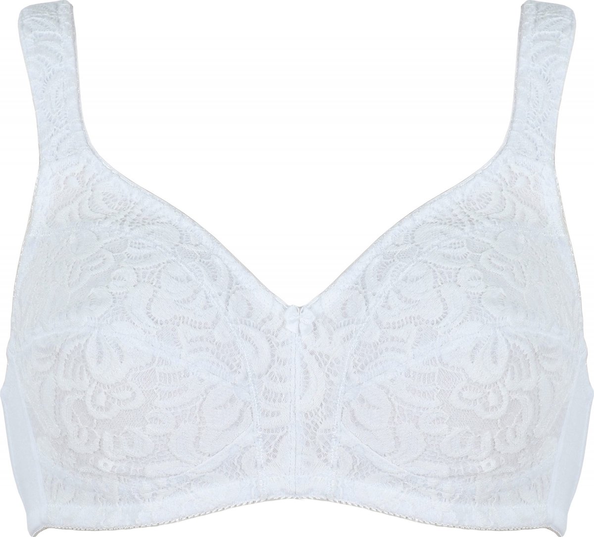 Naturana soft BH met kant zonder beugels maat 80B wit
