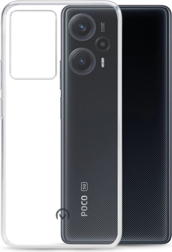 Mobilize Coque transparente adaptée pour POCO F5 Pro Coque de téléphone flexible en TPU | Mobilize la couverture arrière Gelly | Coque de téléphone transparente F5 Pro | Étui F5 Pro | Couverture arrière - Transparente