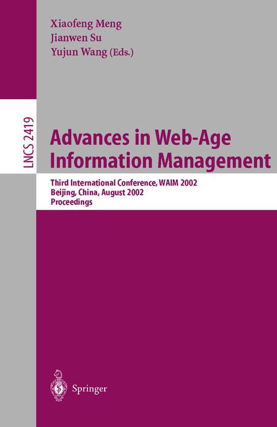 Advances in Web-Age Information Management - cover