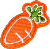 Wortel Peen Strijk Embleem Patch Oranje 2.9 cm / 5.5 cm / Oranje