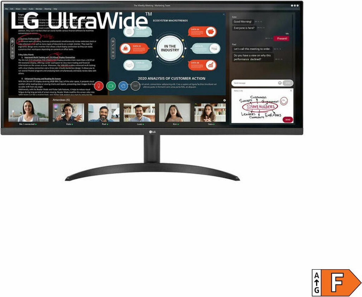 LG 34WP500-B UltraWide Monitor - 34 inch Full HD IPS - 34wp500-b | bol