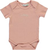 Babylook Barboteuse Manches Courtes Cutie Rib Peach Beige