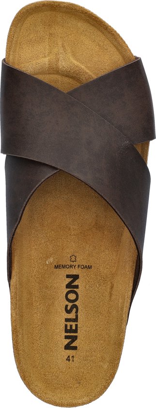 Nelson heren slipper Bruin Maat 43 bol