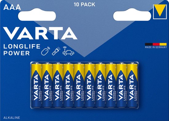 Varta Longlife Power AAA Pack 10 stuks
