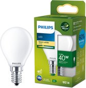 Philips Ultra Efficient LED - Lampe boule - Mat - 40W - Culot E14 - Lumière blanc chaud variable - Classe énergétique A