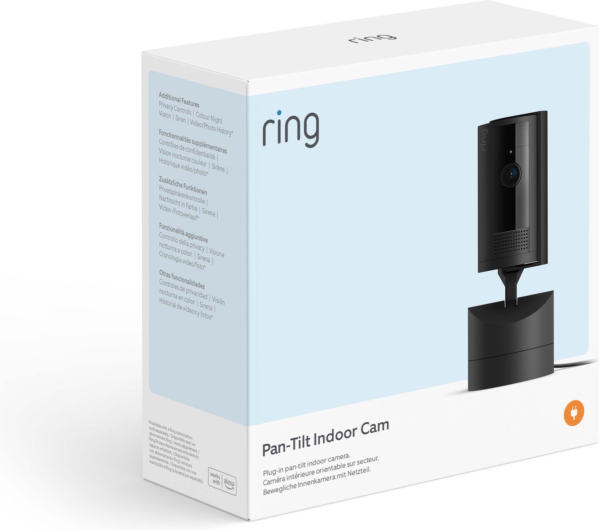 Afbeelding 2 van Ring Pan-Tilt Indoor Camera - Zwart - Draai- en kantelbaar