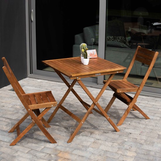 COSTWAY Set van 4 tuintafels, inklapbaar, weerbestendige