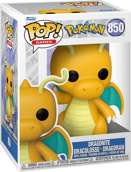 Pop Games: Pokémon - Dragonite - Funko Pop #850