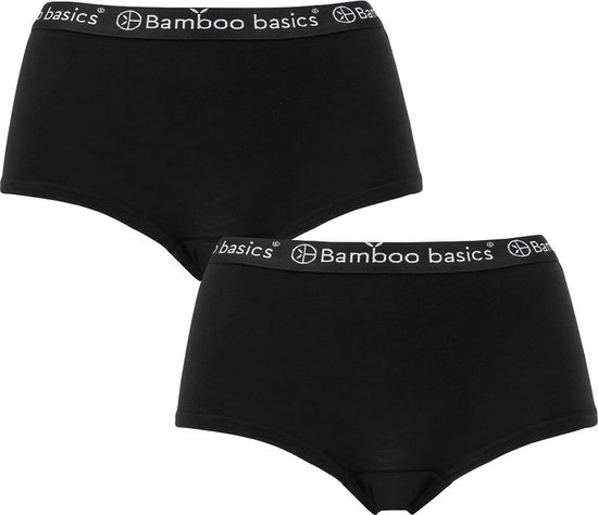 Comfortabel & Zijdezacht Bamboo Basics Iris - Bamboe Hipsters (Multipack 2 stuks) Dames - Onderbroek - Ondergoed - Zwart - XL
