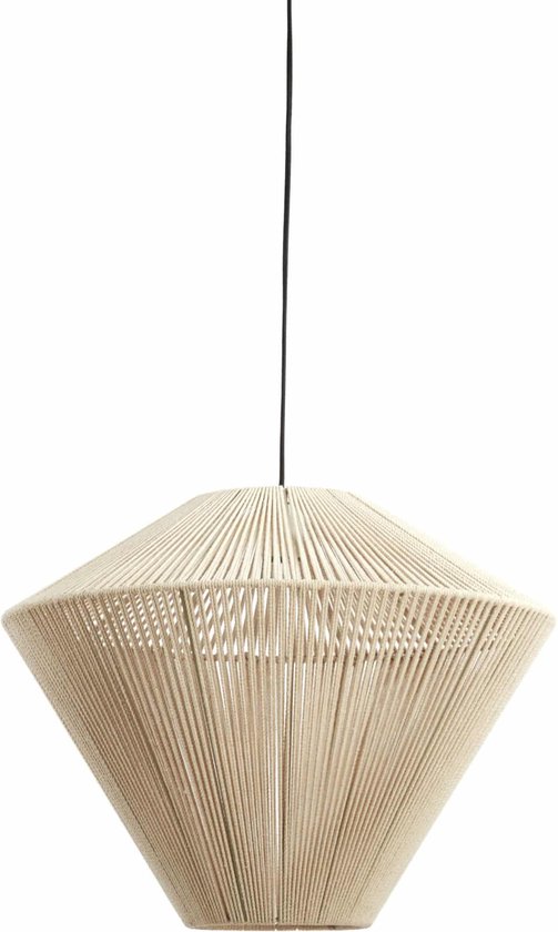 Light & Living Lampe à Suspension Felida - Bamboe - Naturel - 53 x 37 x 53 cm (LxHxP)