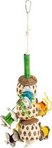 Duvoplus - Speelgoed Voor Dieren - Vogel - Forage Triple Coco & Bamboe Ballen 12x12x33cm Meerkleurig - 1st