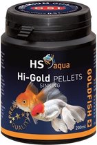 HS Aqua Hi- Gold Pellets 200ML - Alimentation pour poissons rouges - Nourriture pour poissons