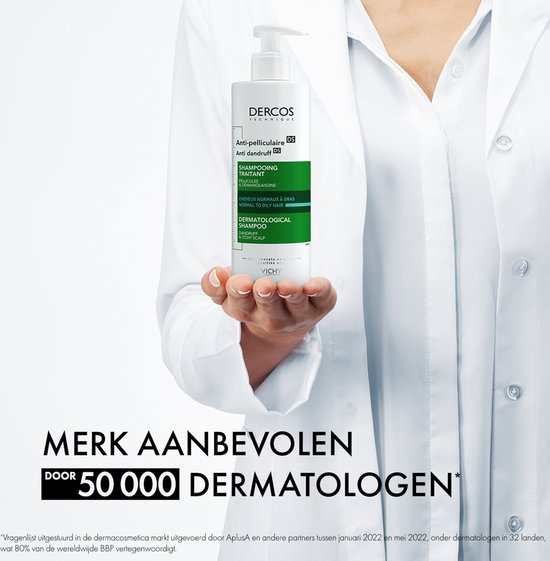 Vichy Dercos Technique Anti-Roos DS Shampoo - Normaal tot Vet haar - 390ml