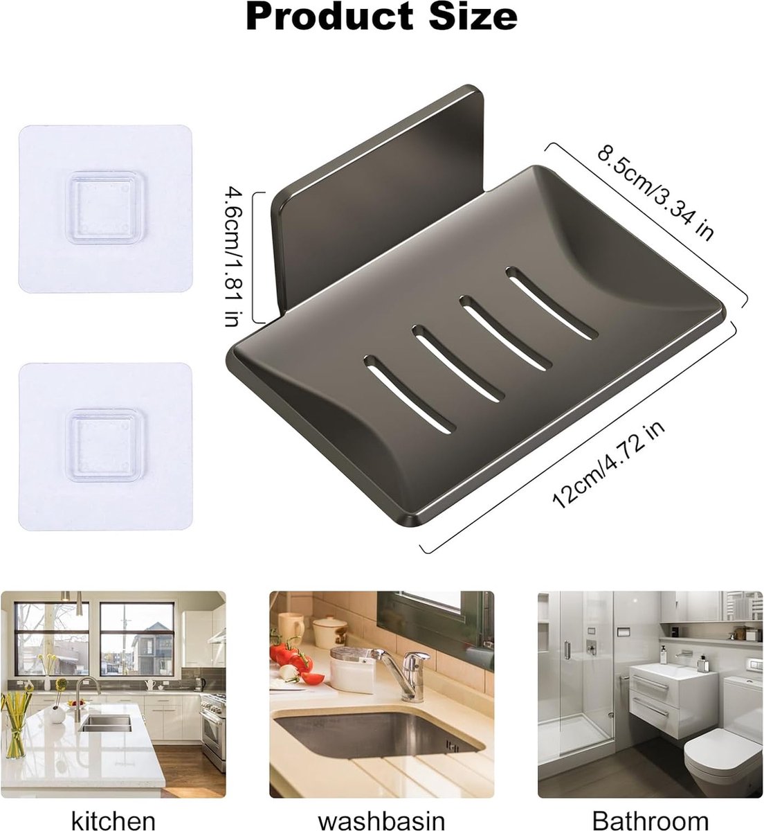 Bar Zeephouder Schotel Douche 2 STKS Zelfdrainerende