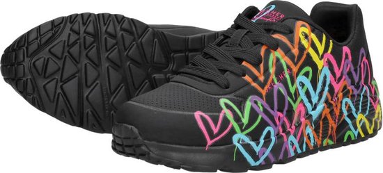 Skechers Baskets 314064L/BKMT UNO Lite Spread The Love Zwart Multi