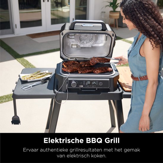 Ninja Woodfire Pro XL - 4-in-1 Elektrische Smart BBQ Grill en Smoker - Inclusief Digitale Braadthermometer - OG850EU van Ninja — afbeelding 3