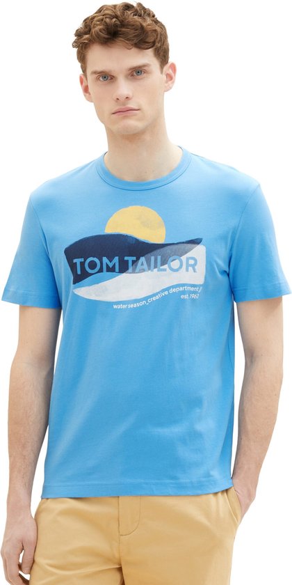 Tom Tailor Men-T-shirt--18395 rainy sky-Maat L